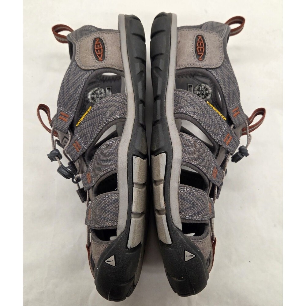 KEEN Clearwater CNX Men's Sandals Size 11 Gray Rust Waterproof Hiking Water Shoe - Picture 6 of 8